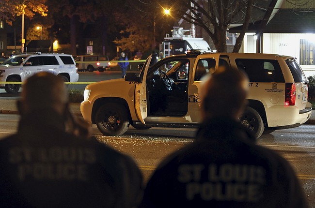 Louis police officer ambushed in shooting