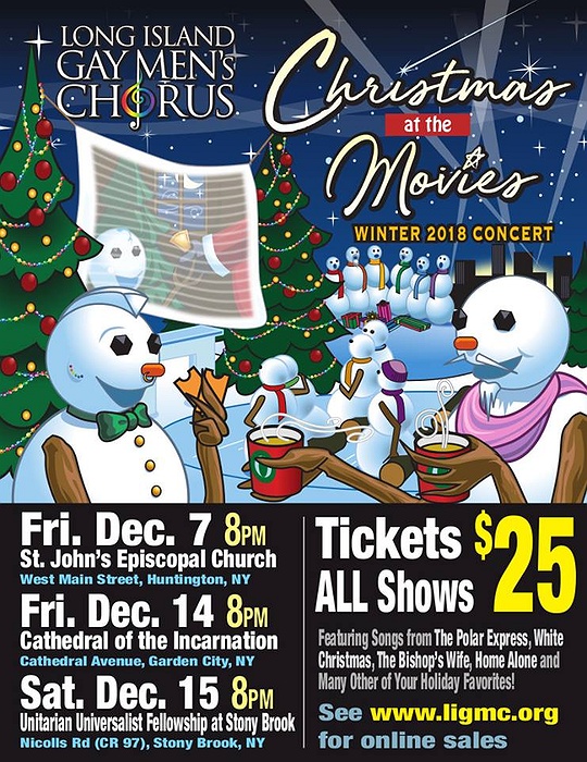 Long Island Gay Men S Chorus Christmas At The Movies