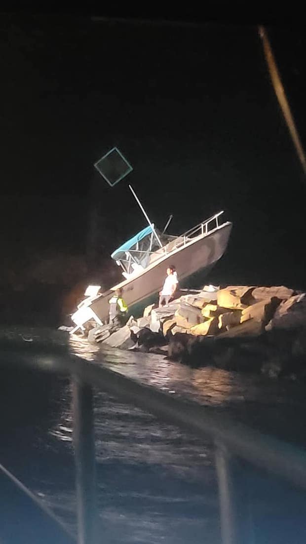 Boat Struck Jetty in Port Jefferson Harbor Late Last Night | LongIsland.com