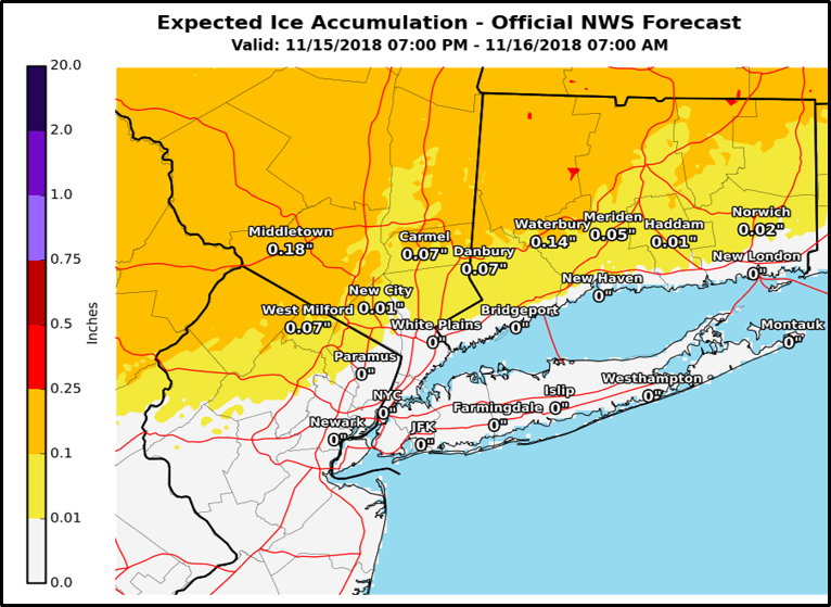 National Weather Service Snow and Sleet to Hit Long Island for First