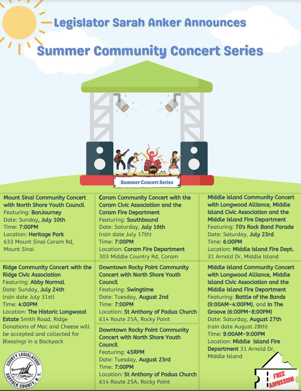 Free summer concert to feature Survivor