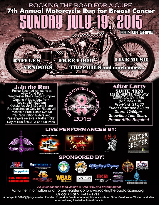 Rocking The Road For A Cure s 7th Annual Motorcycle Run 