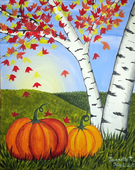 Paint Nite Fall Pumpkins