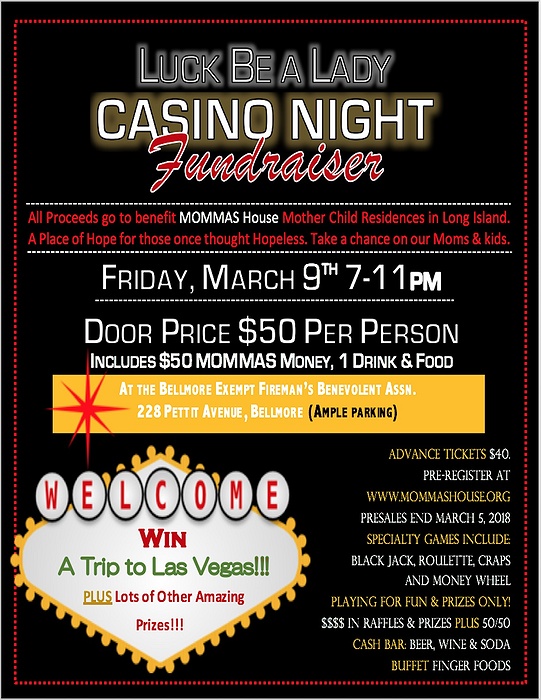 Casino Night Fundraiser Flyers