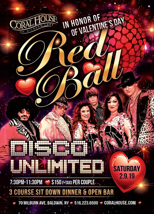 Valentines Day Bash! The Red Ball Featuring Disco Unlimited