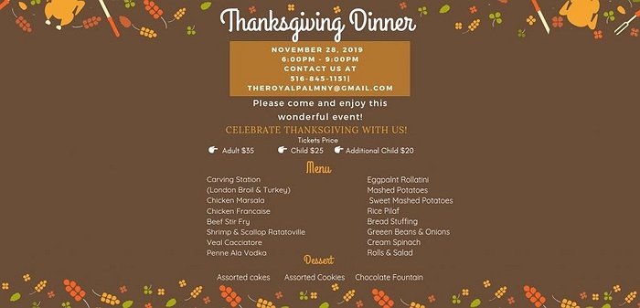 Thanksgiving Dinner at The Royal Palm