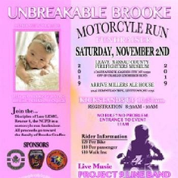 Motorcycle Run Fundraiser for #UnBreakableBrooke