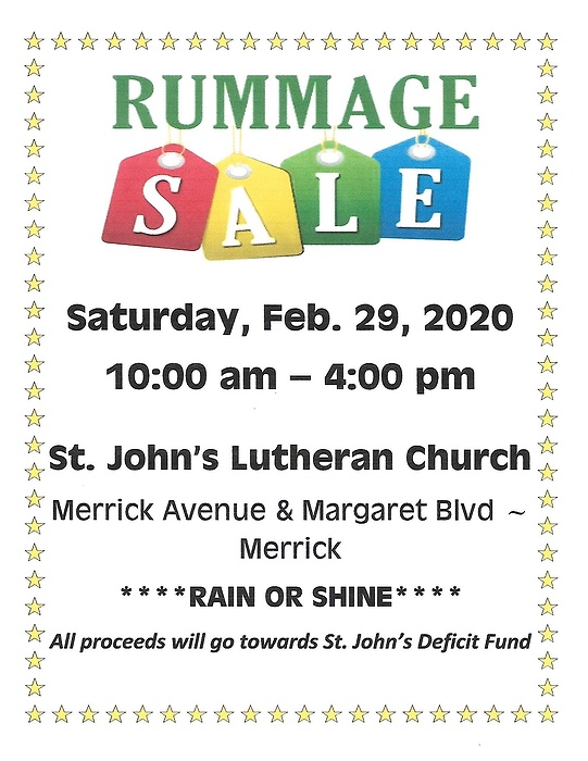 St. John's Lutheran Church Rummage Sale
