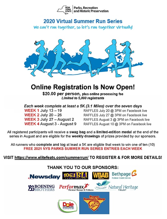 2020 NYS Parks VIRTUAL Summer Run Series