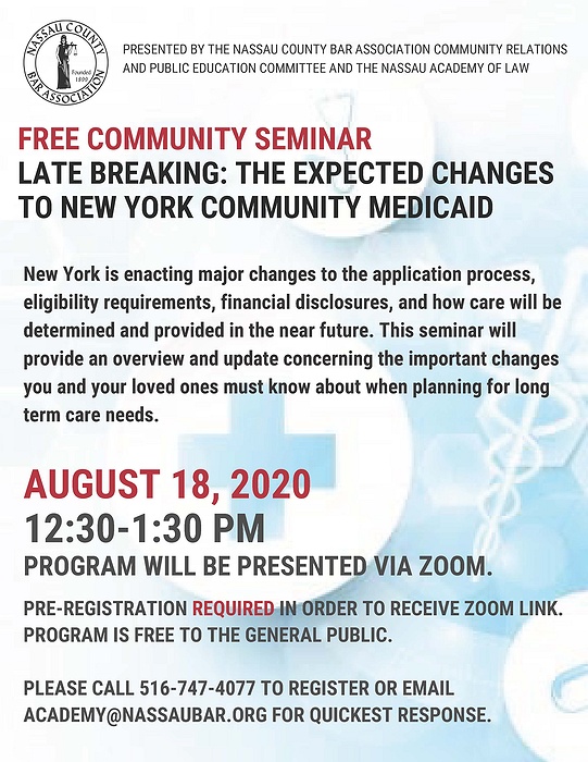 The Expected Changes to New York Community Medicaid