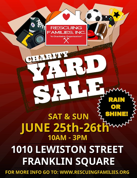 Rescuing Families Charity Yard Sale