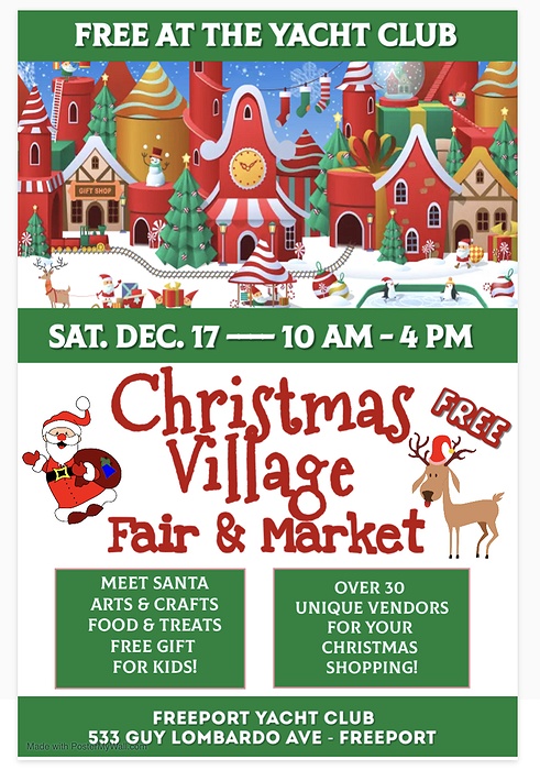 Christmas Village Fair & Market at the Freeport Yacht Club