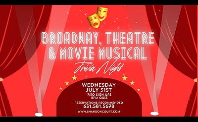 Broadway, Theatre & Movie Musical Trivia Night