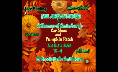 Fall Artisan Market, Car Show, and Pumpkin Patch