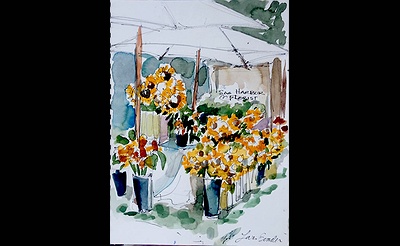 Great Neck Library Art Exhibit: Watercolors by Lois Bender