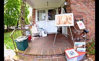 Art Photos Up On The Stoop