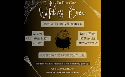 Wit & Whim Witches Brew Perfume Potion Workshop Huntington NY