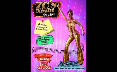 Mor Hits – 70’s Night at Sergio’s Italian Restaurant