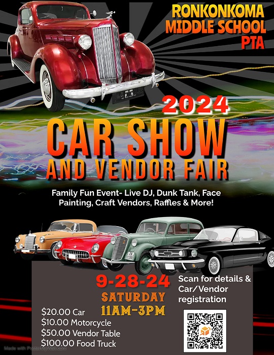 Ronkonoma Middle School Car Show & Vendor Fair