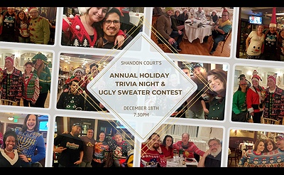 HOLIDAY TRIVIA NIGHT & UGLY SWEATER CONTEST