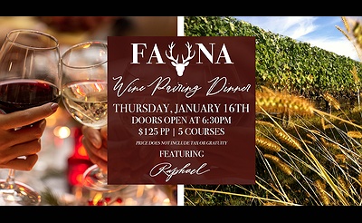 Fauna Wine Dinner 