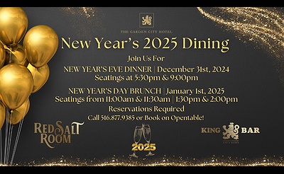 New Year's Dining: Ring In 2025!