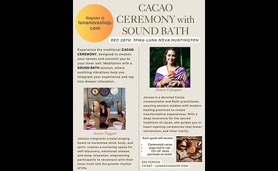 Cacao Ceremony & Sound Bath Workshop