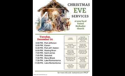 Christmas Eve Worship Services, Lake Ronkonkoma