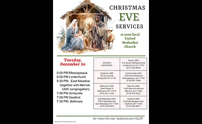 Christmas Eve Worship Service, Massapequa