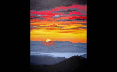 Smoky Sunset - Paint and Sip Experience