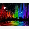 Rainbow Starscape - Paint