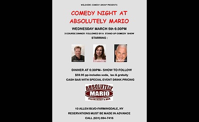 Comedy Night at Absolutely Mario