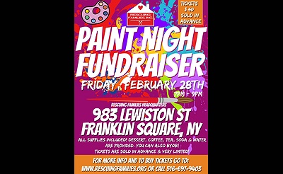 Paint Night with Rescuing Families