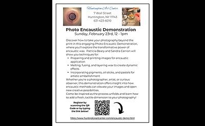 Photo Encaustic Wax Demonstration