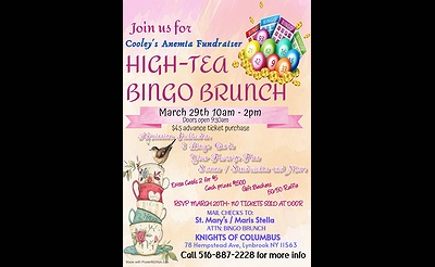 Cooley's Anema Fundraiser - HIGH TEA BINGO