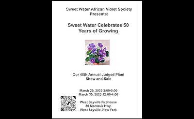 Sweet Water African Violet Show