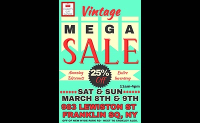 Vintage Mega Sale at the Charity Gift Shoppe