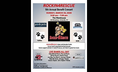 ROCKIN4RESCUE 5TH ANNUAL BENEFIT CONCERT