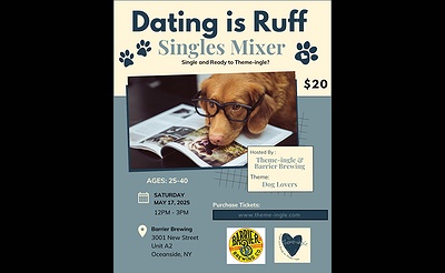 Dating is Ruff: Theme-ingle Singles Mixer @ Barrier Brewing