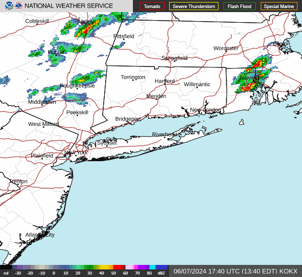 Long Island Weather Radar Image